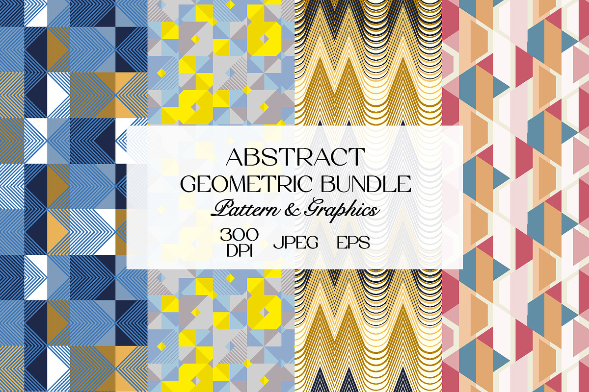 Geometric Abstract Bundle Pattern, a Pattern Graphic by StudioGlouna (Photo 1 of 13)