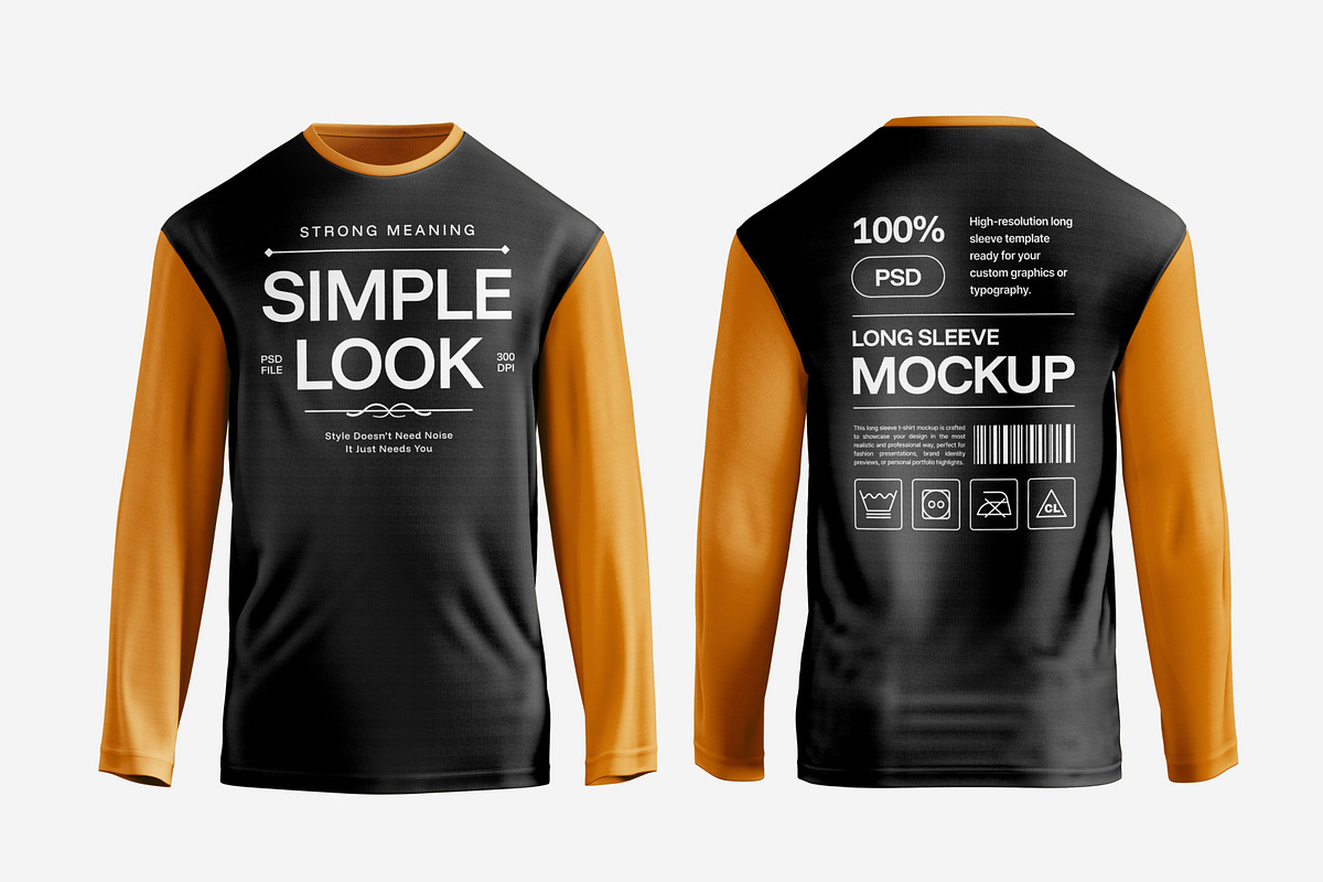 Long Sleeve Tshirt Mockup, a Shirt Mockup by SLAB! Design (Photo 2 of 2)