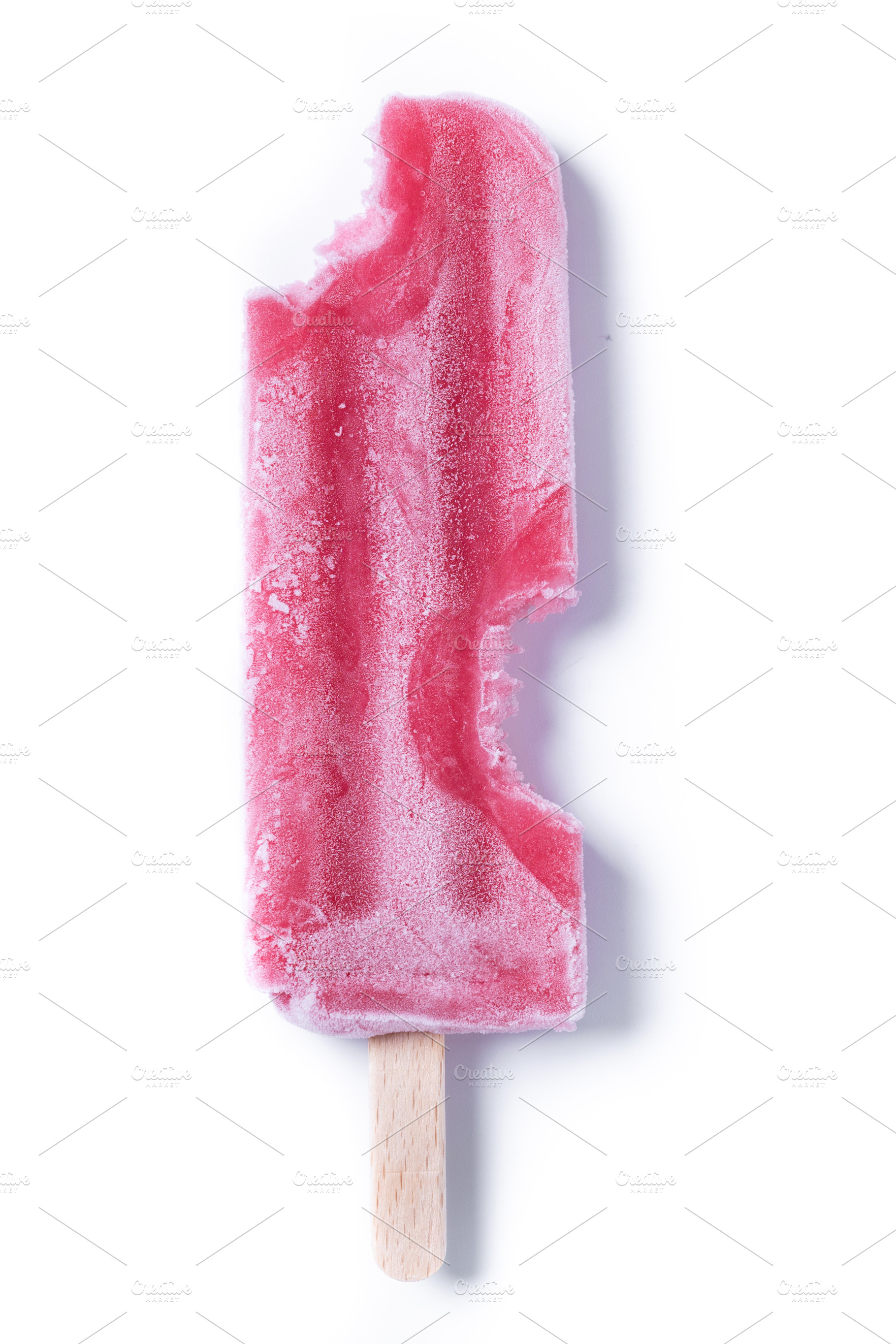 Red strawberry popsicles, a Food & Drink Photo by etorres69