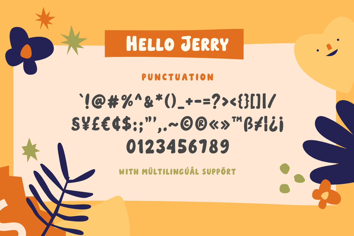Hello Jerry - Playful Bold Font, a Font by Weape Studio (Photo 8 of 8)