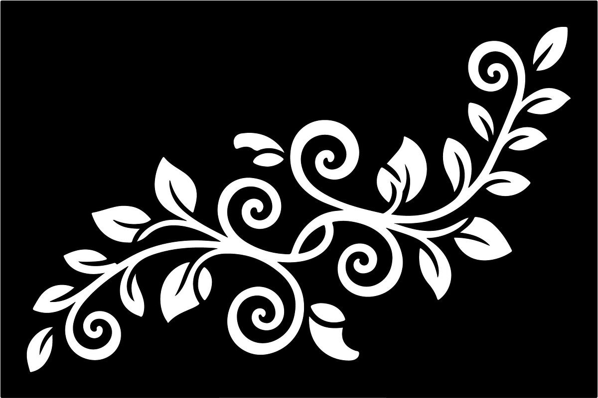 Floral Swirl Laser Cut Vector Set, an Illustration by Gfx_Store (Photo 2 of 7)