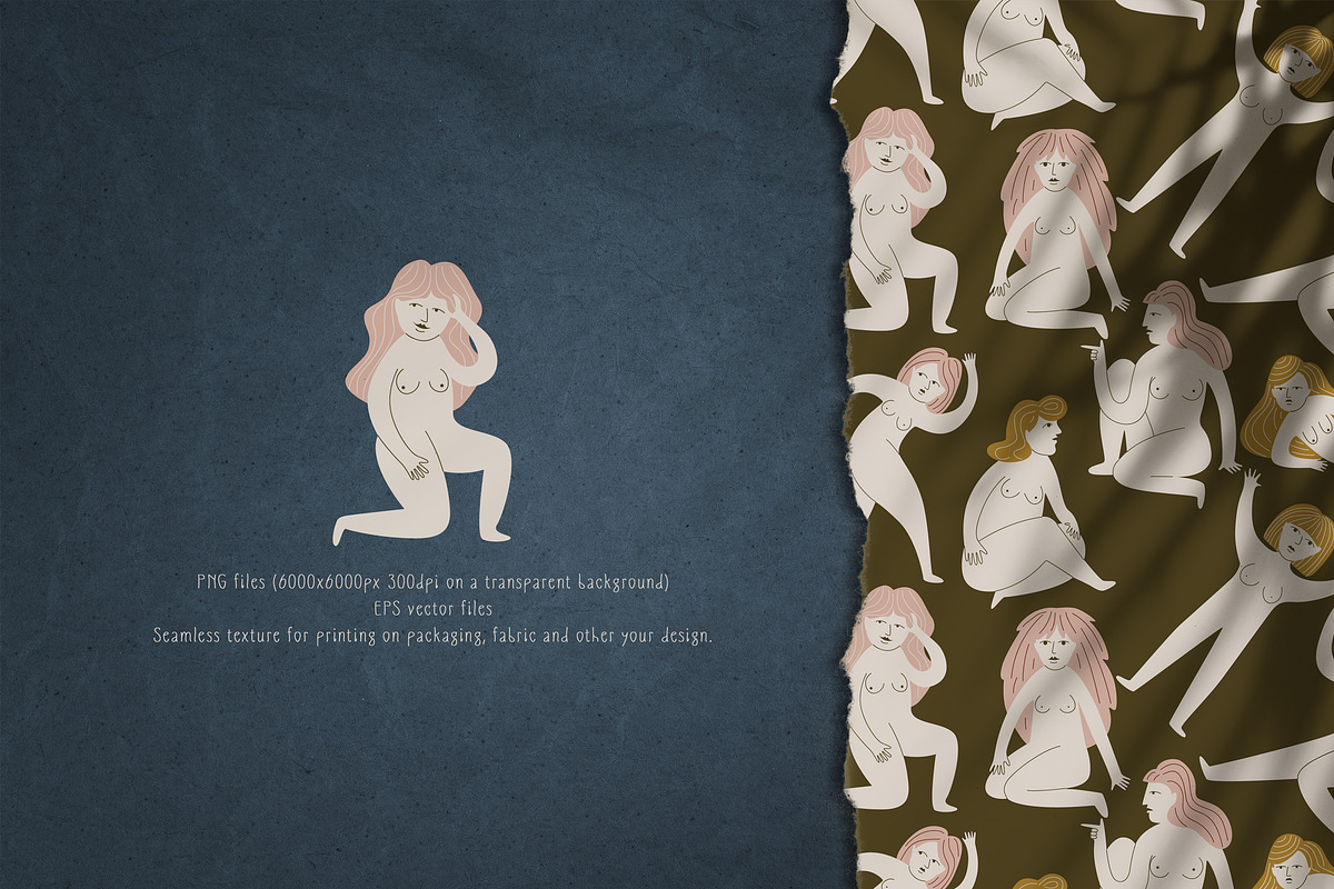 Nude, a Healthcare Illustration by Chikovnaya (Photo 3 of 8)