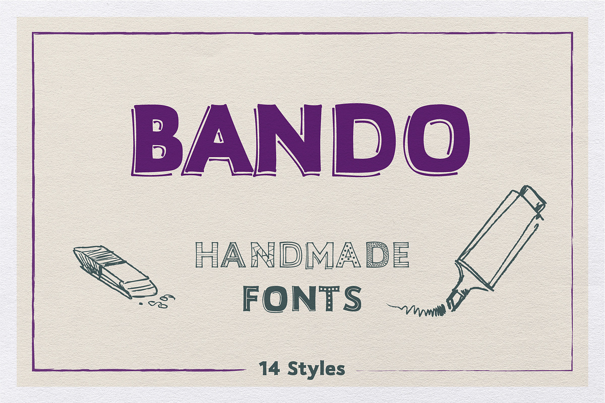 Bando Sans, a Sans Serif Font by K:O\Fonts (Photo 1 of 4)