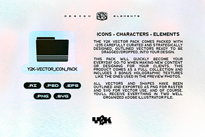 235 Y2K Shapes, Icons And Elements