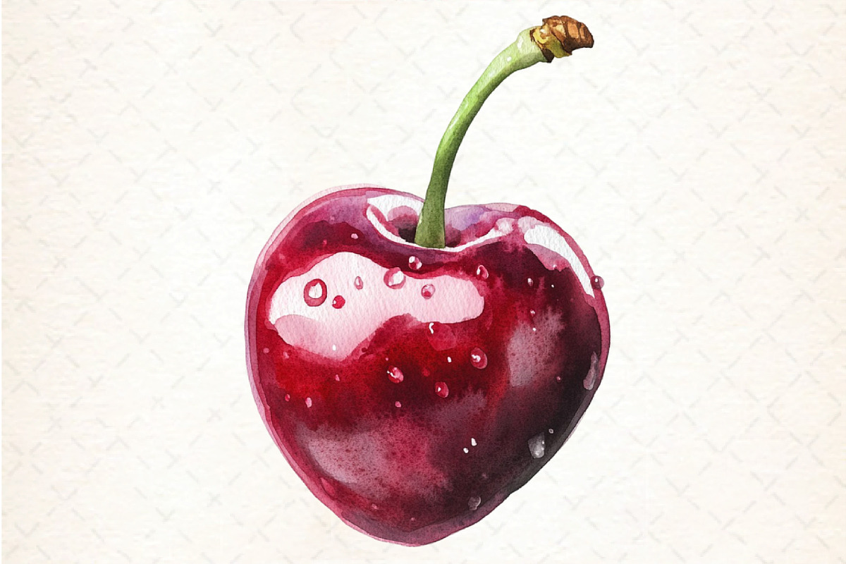 Midnight Cherry Christmas Clipart, an Illustration by DreamCafeArt (Photo 5 of 5)