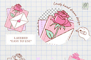 Valentine Bookish Clipart Bundle, an Education Illustration by TitaLivingArt (Thumbnail 6 of 9)