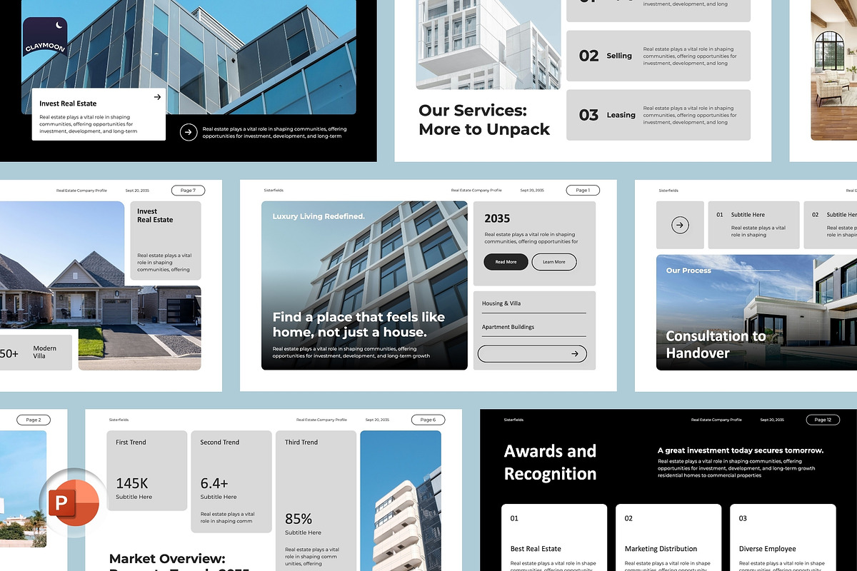 Real Estate Company Profile, a Presentation Template by Claymoon Lab (Photo 2 of 7)