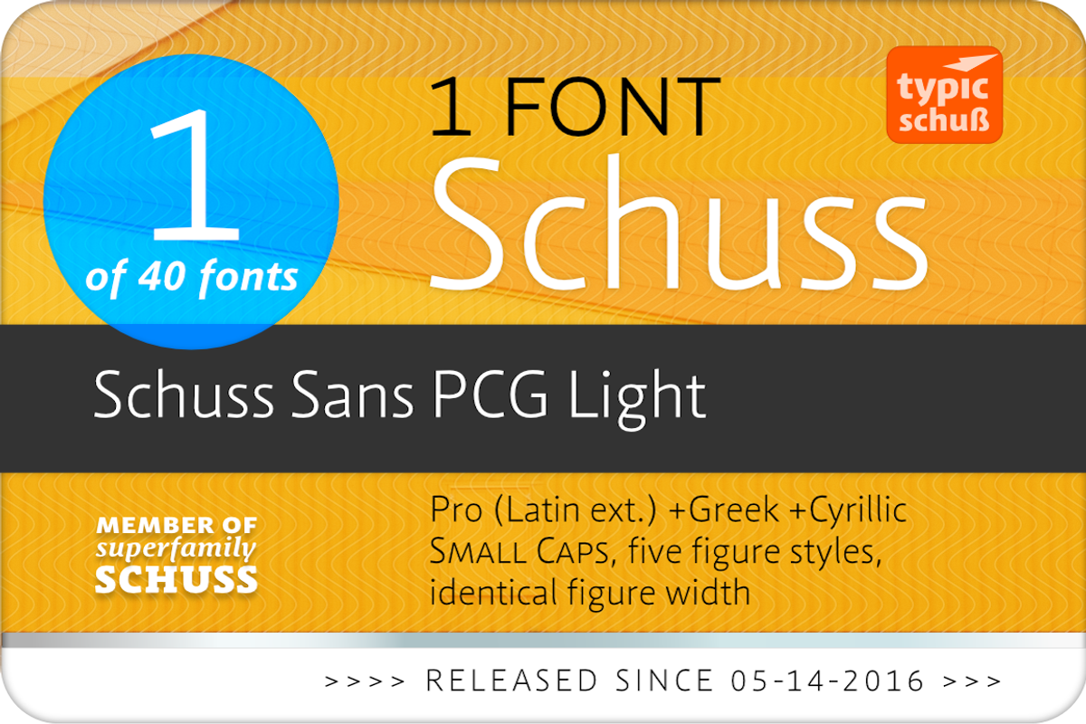 SchussSansPCGLight No.01 (1 Font) preview 2