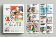 Kids Magazine Template, a Magazine Template by E-Type (Thumbnail 1 of 7)