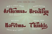 Patric Zihva - Retro Bold Script Fon, a Script Font by StringLabs (Thumbnail 10 of 15)