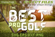 The Best Pro Golf Font, SVG cut file, a Font by Tattoo Worker Studio (Thumbnail 1 of 4)