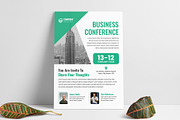 Business Conference Flyer Layout, a Flyer Template by Pixelpick (Thumbnail 1 of 2)