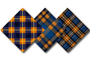 Blue Orange Plaids, an Illustration by DreamPrint404 (Thumbnail 2 of 4)
