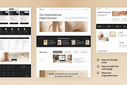 Creative Digital Agency Website, an UI Kit Template by peterdraw (Thumbnail 3 of 7)