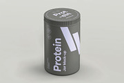 Protein Tall Jar Mockup, a Packaging Mockup by DesignRushMarket (Thumbnail 6 of 12)