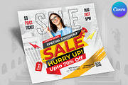 Sale Discount Offer Flyer Template, a Flyer Template by Psd Templates (Thumbnail 2 of 2)