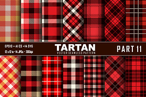 Seamless  Tartan Pattern Part -11
