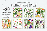 Food watercolor. Vegetables, a Food Illustration by irina.vaneeva (Thumbnail 13 of 25)