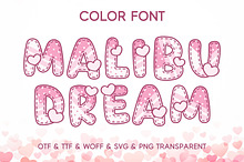 Malibu Dream - Color font
