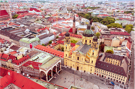 Odeonplatz in Munich, Germany