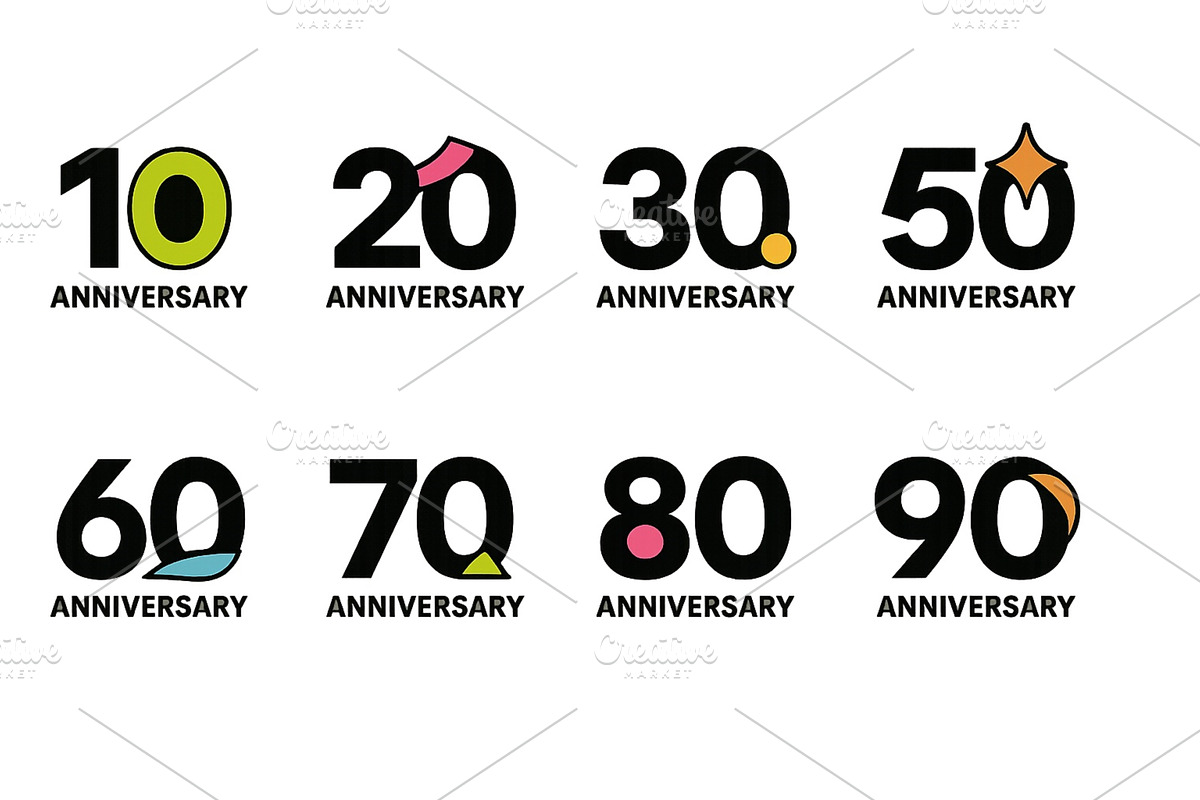 Celebrating milestones with vibrant, an Illustration by ZinetroN
