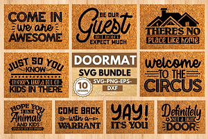 Doormat Svg Bundle, Doormat Svg Bund