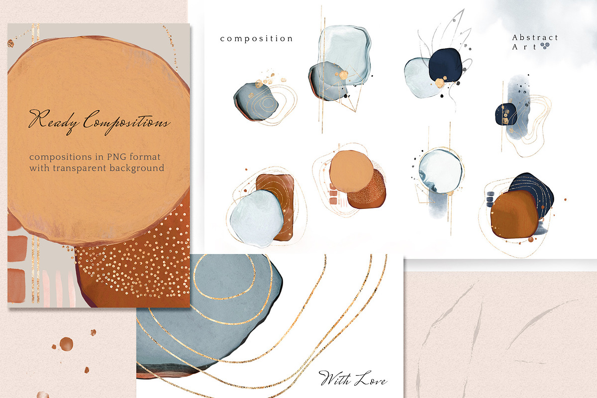 Abstract collection watercolor art, a Texture Graphic by Lisima (Photo 11 of 21)