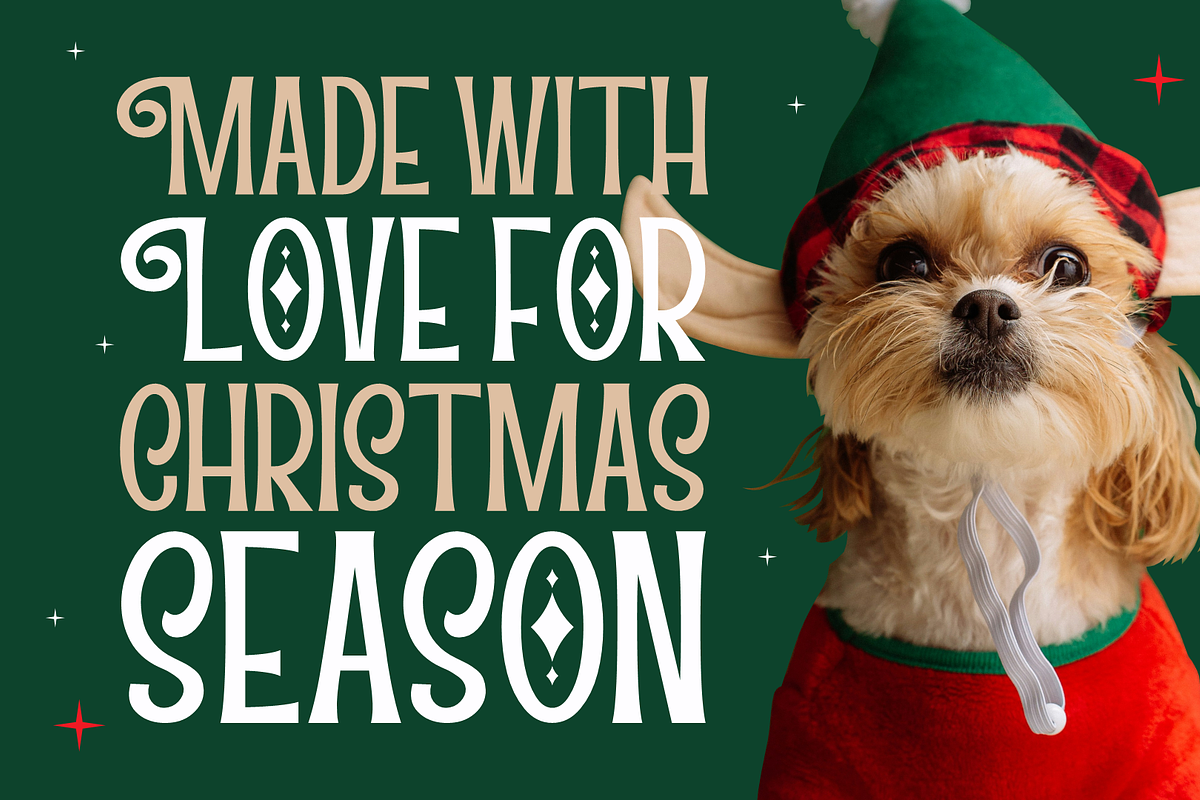 Criemas - Christmas Display Typeface, a Handwritten Font by MaikoHatta (Photo 8 of 8)
