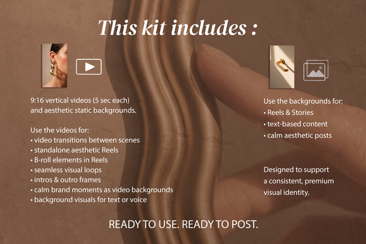 Quiet Luxury Edit: Video & Photo Kit, a Social Media Template by MONO KEY STUDIO (Photo 5 of 8)