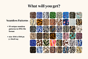 Animal Abstract Patterns - part 3, a Pattern Graphic by Ninterints (Thumbnail 5 of 21)