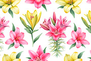Illustrations of Lilies, a Texture Illustration by Sundra (Thumbnail 2 of 10)