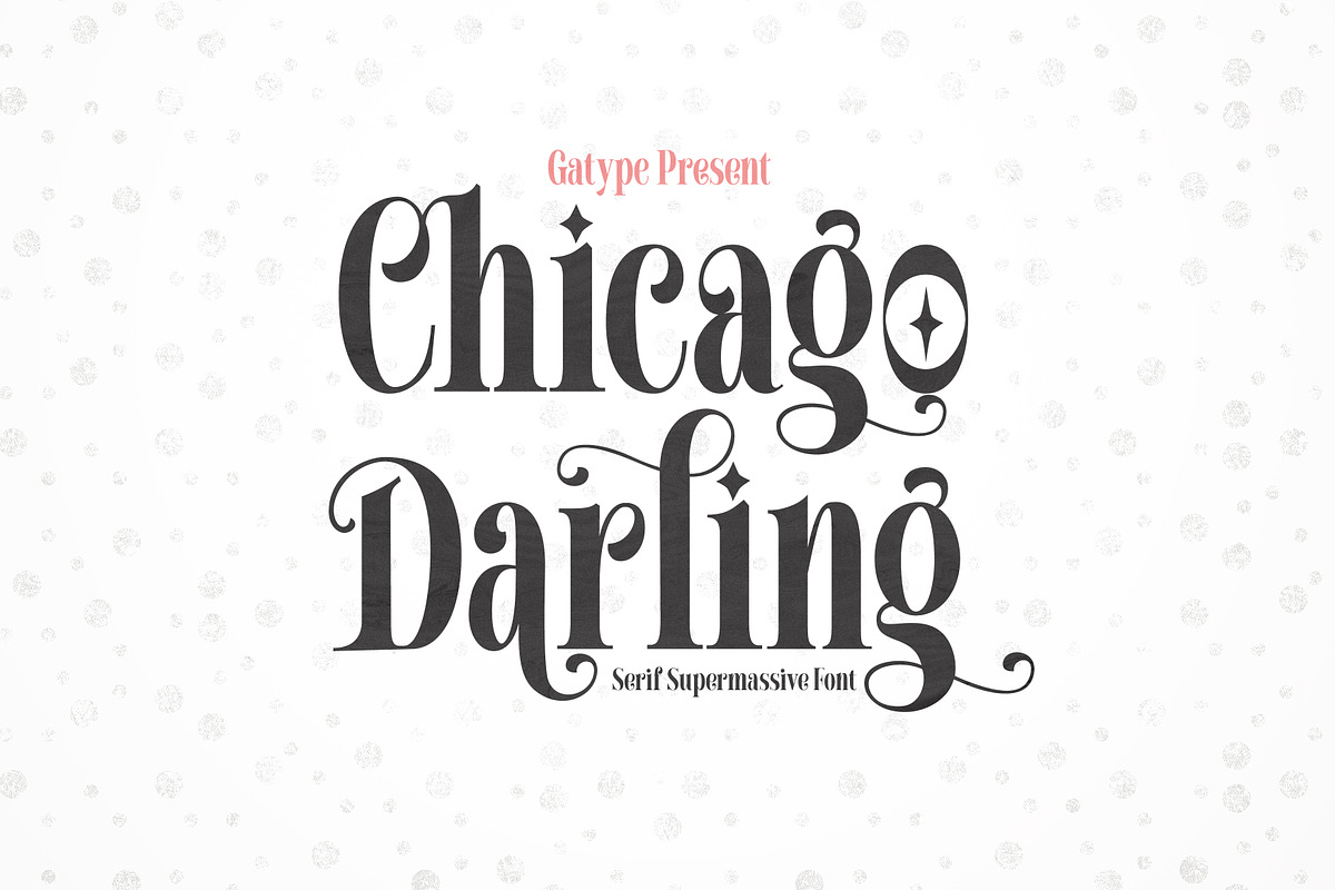 Chicago Darling Serif, a Serif Font by Gatype (Photo 1 of 10)