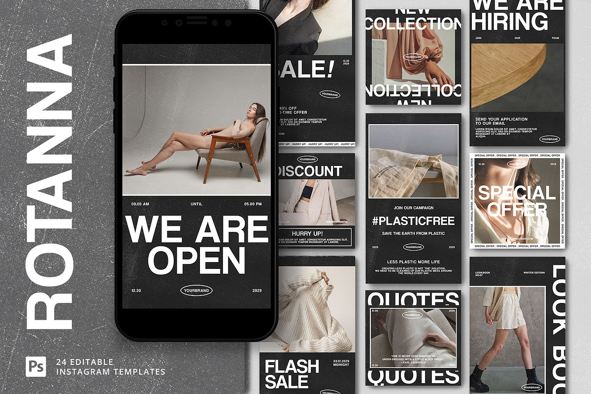 Rotanna - Instagram Templates, a Social Media Template by Rakyu (Photo 1 of 7)