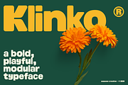 Klinko — Playful Modular Display, a Sans Serif Font by Creacy Studio (Thumbnail 1 of 11)