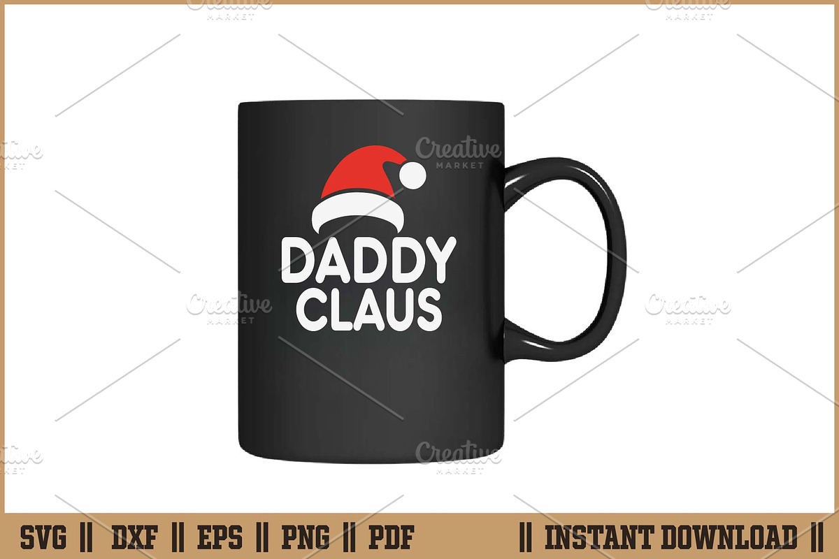 Daddy Claus T-Shirt SVG Design, a Seasonal Illustration by Handy Arts Studio (Photo 3 of 3)
