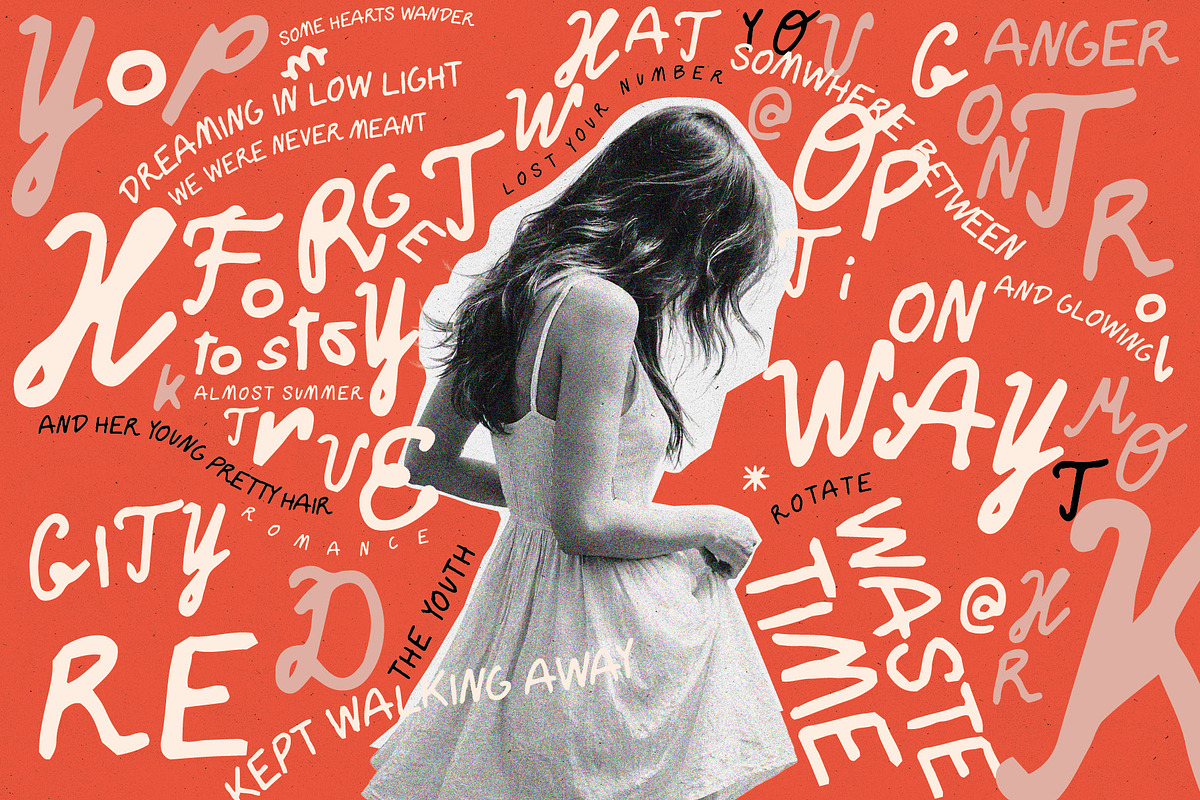 The Youth. RAW Handwritten Font, a Handwritten Font by dicreate (Photo 5 of 14)