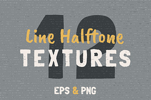 12 Line Halftone Textures