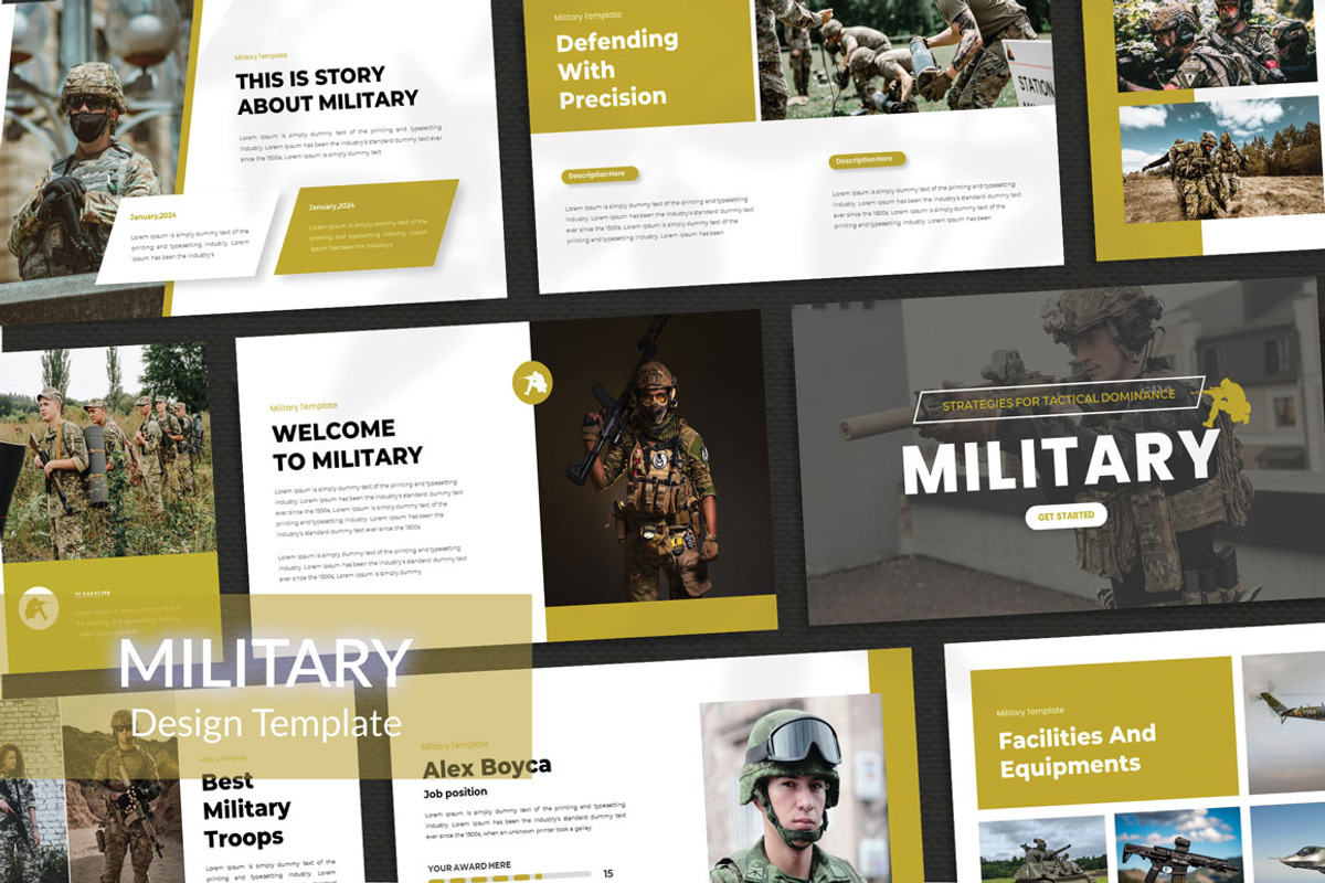 Military Keynote&GSL Template, a Presentation Template by yanindesign (Photo 1 of 5)