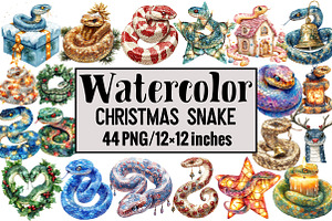 Christmas Snake, an Illustration by Design Market