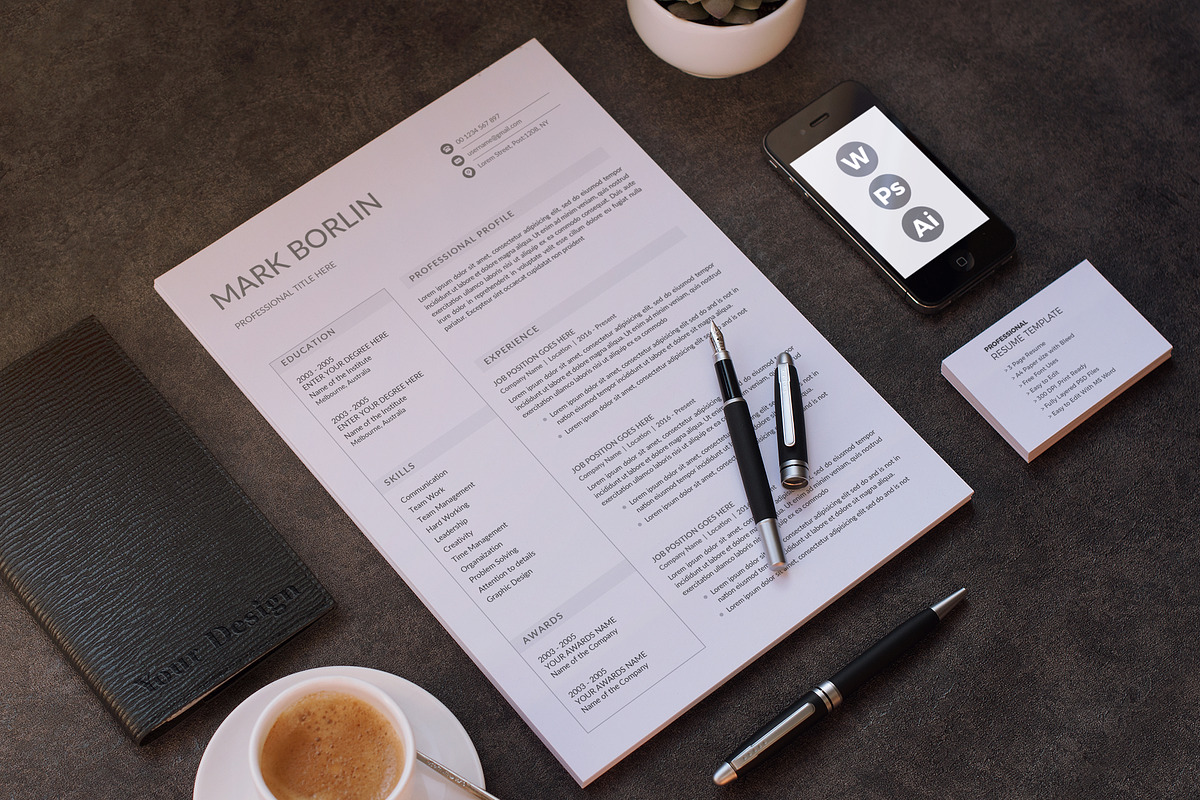 Resume Template/CV, a Resume Template by deviserpark (Photo 3 of 4)