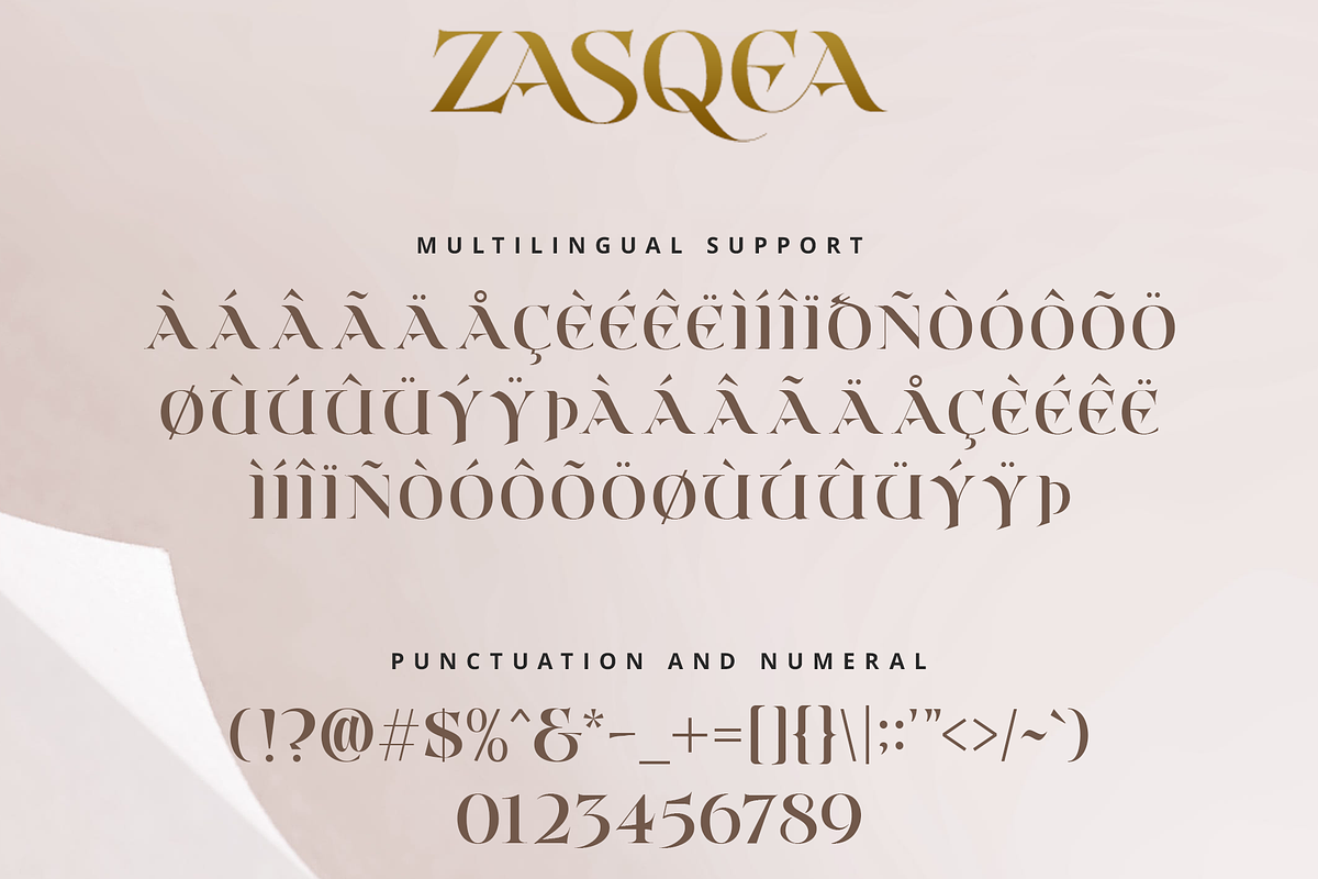Zasqea - A Elegant Serif Font, a Serif Font by overlaytemplates (Photo 5 of 5)