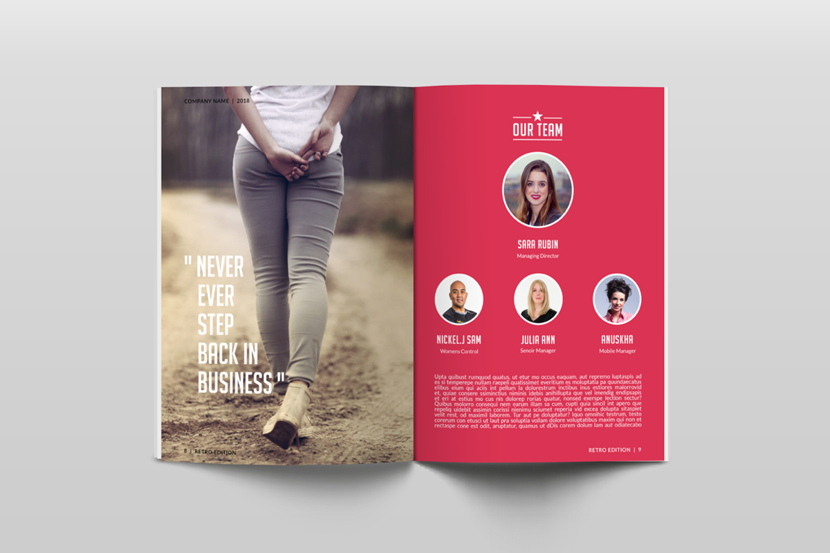 Retro Style Business Newsletter, a Brochure Template by Jaisivakumar (Photo 7 of 16)