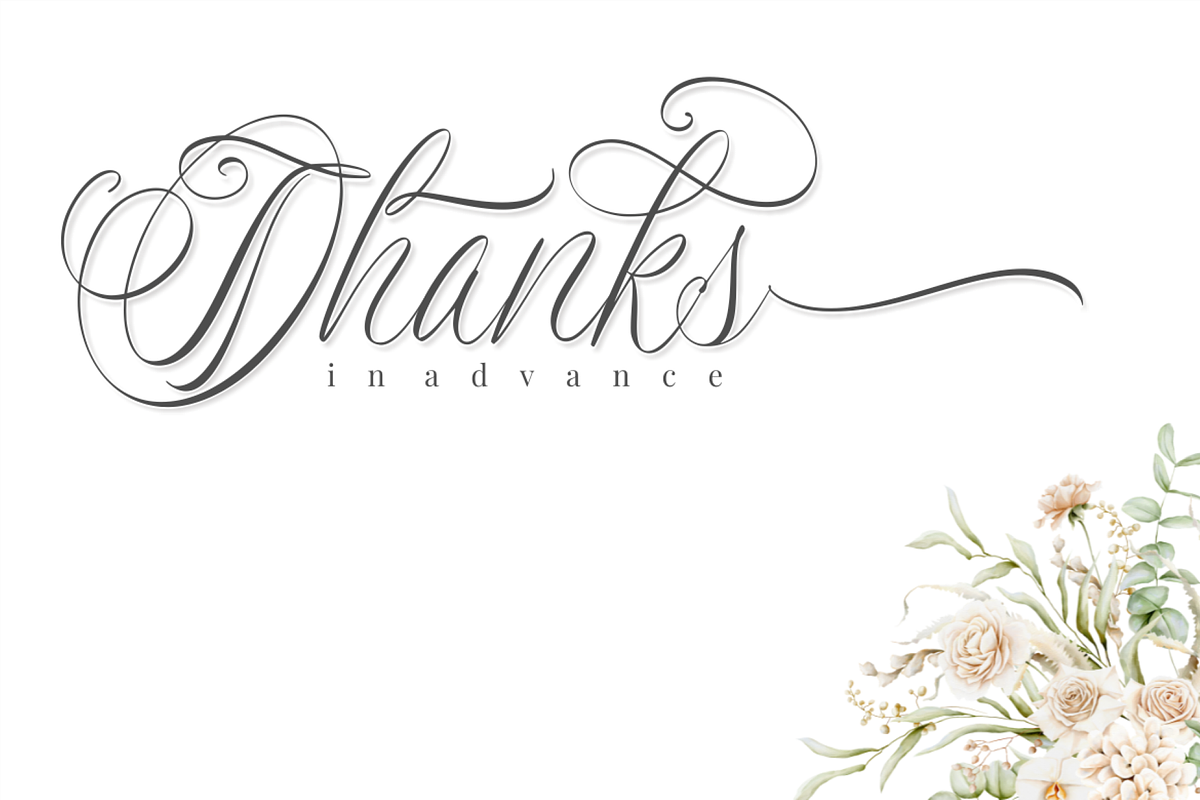 Newly Bridal - A Wedding Font, a Script Font by a Piece of Cake (Photo 12 of 12)