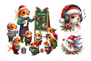 christmas bass fish Clipart, an Object Graphic by Pixxel_Studio (Thumbnail 1 of 4)