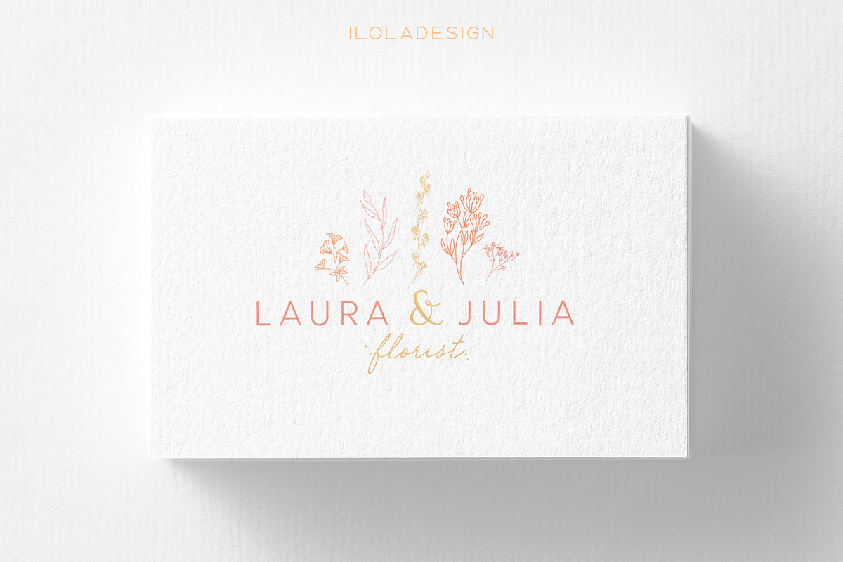 Florist Business Card~2 Colours, a Business Card Template by iloladesign (Photo 2 of 4)