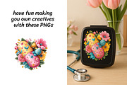 Easter Medical Clipart Bundle, a Seasonal Illustration by InkyQueenArt (Thumbnail 3 of 6)
