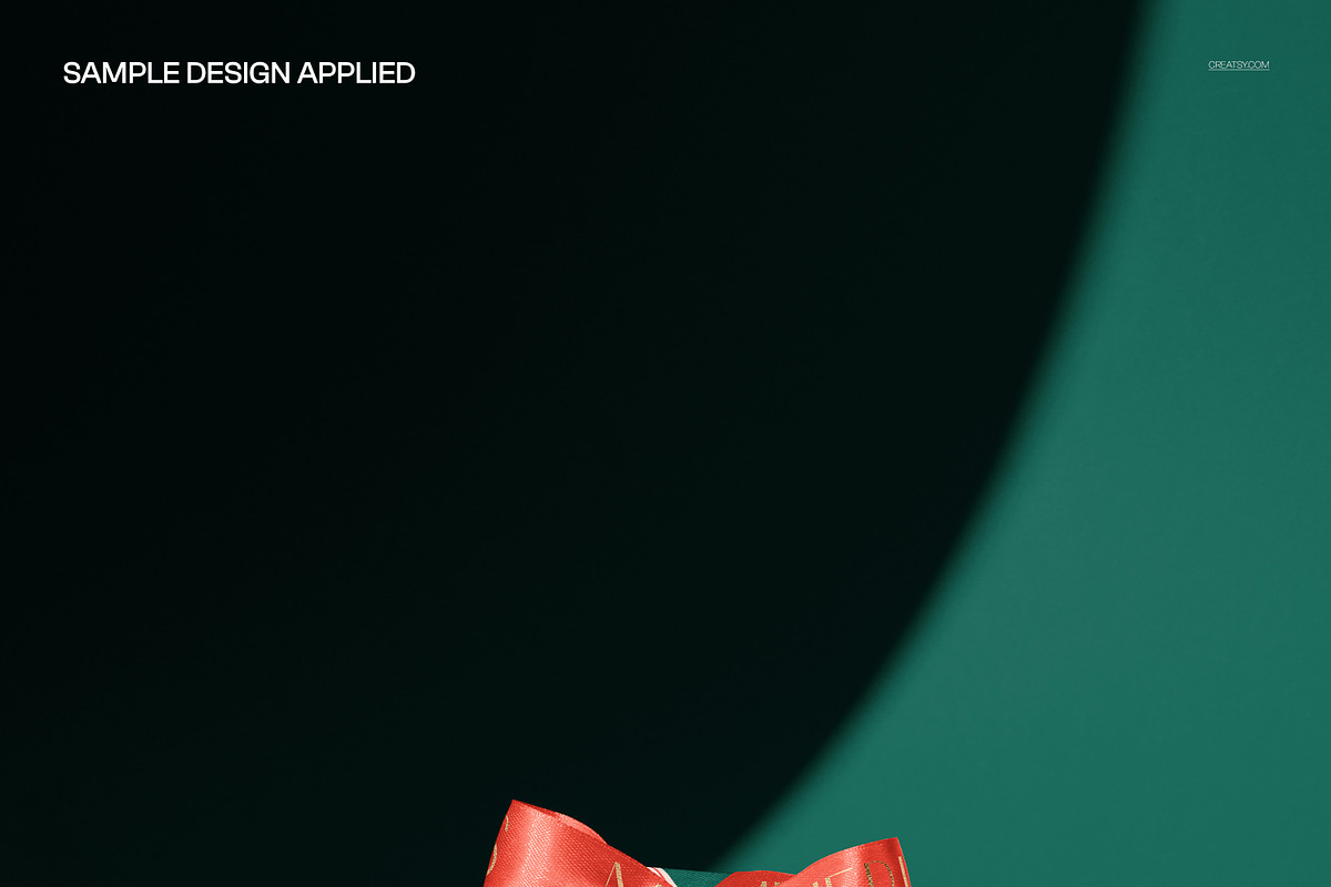 Christmas Gift Box with Decor Mockup, a Packaging Mockup by creatsy5 (Photo 4 of 6)