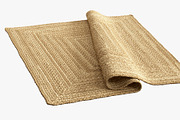 Dina Coastal Jute Rug Square, a Furniture 3D Model by 3dmitruk (Thumbnail 10 of 15)