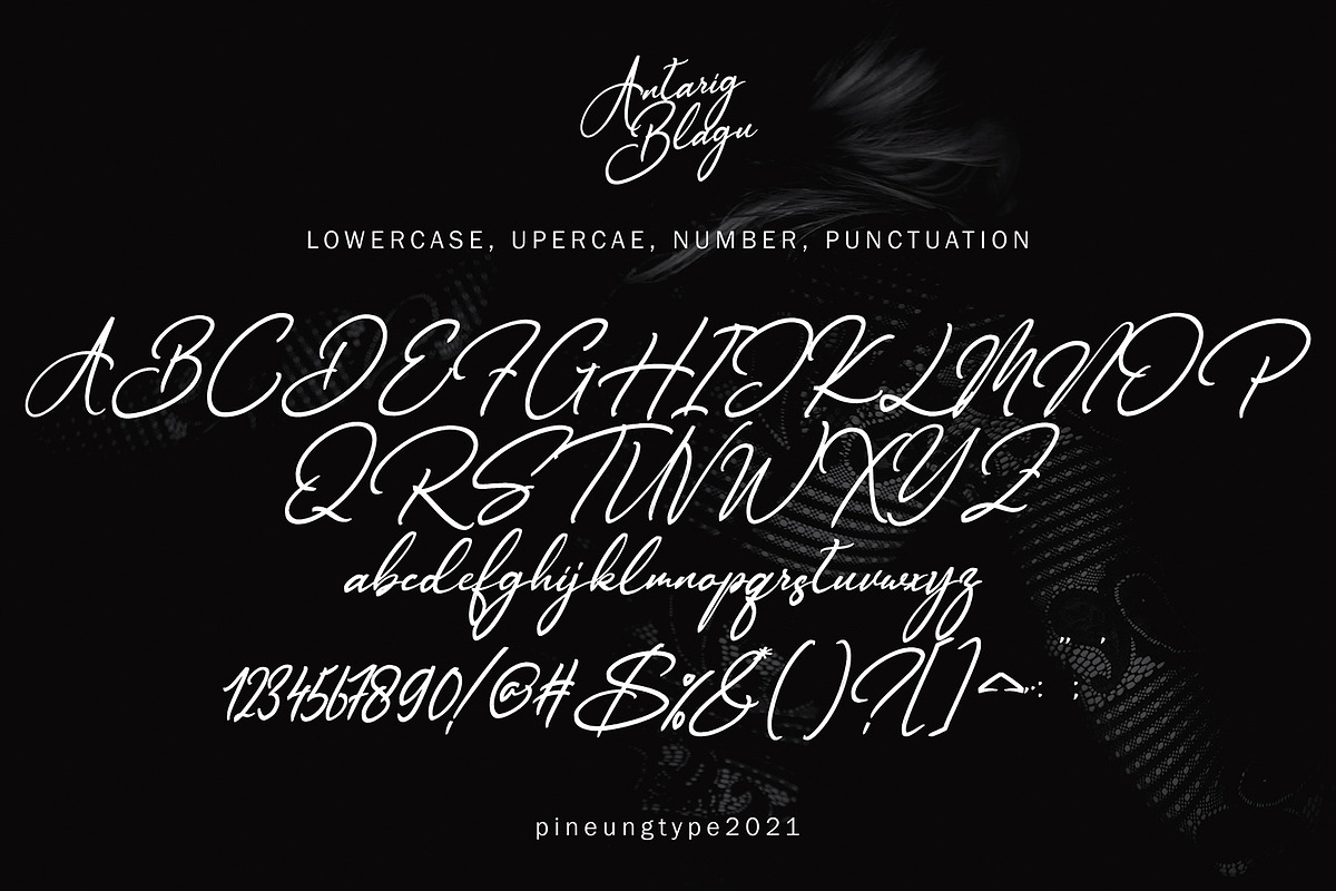 Antarig Blagu, a Script Font by pineungtype (Photo 7 of 7)