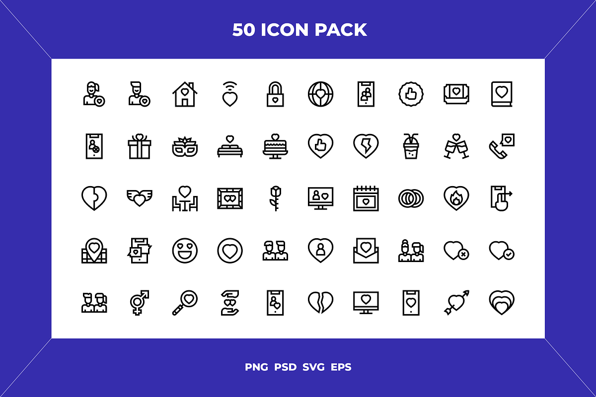 Dating app icons, an Icon by Wencory (Photo 1 of 2)